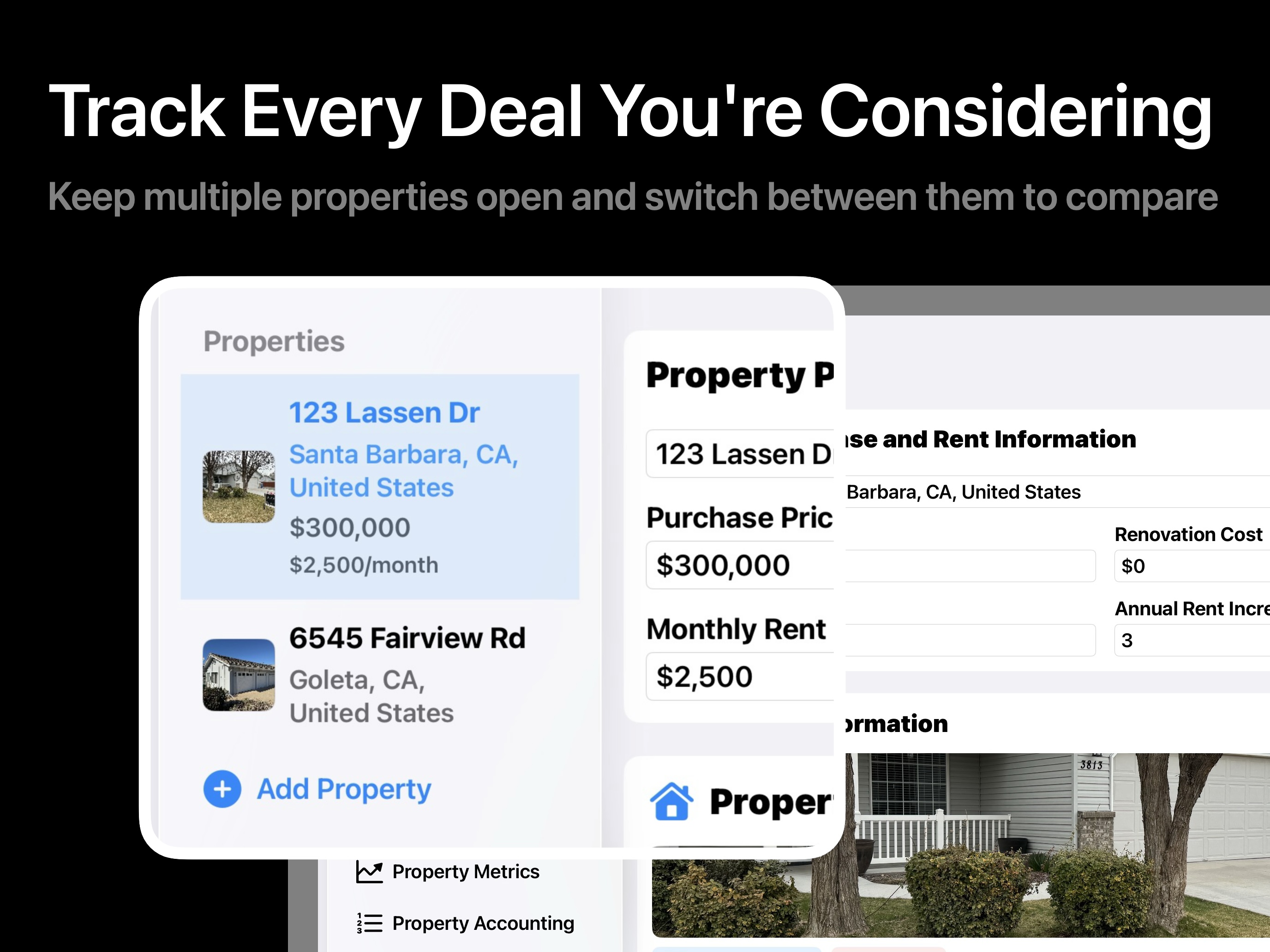 Property Metrics – iPad